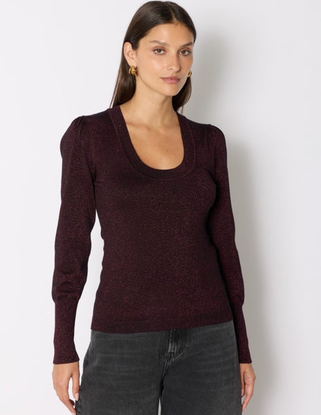 Lurex Puff Long Sleeve