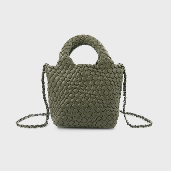 Braided Petite Bag in Olive