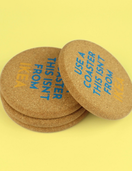 This Isn't From Ikea Cork Coasters