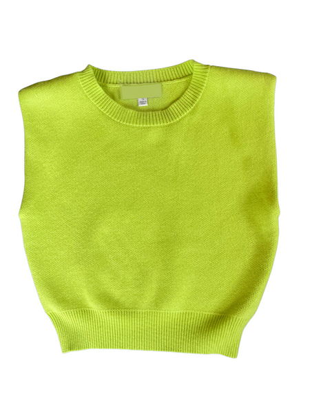 Neon Cropped Pullover