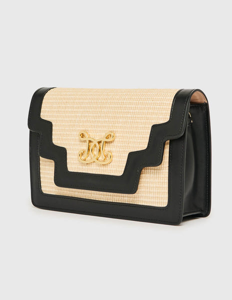 Outline Raffia Crossbody Bag