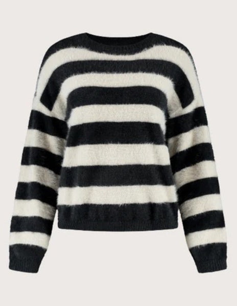 Striped Knit Crewneck