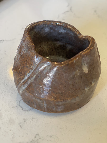 Irregular Glazed Succulent Planter in Glazed Espresso