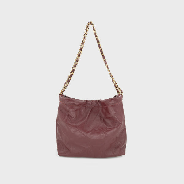 Le Pouch Bag in Burgundy