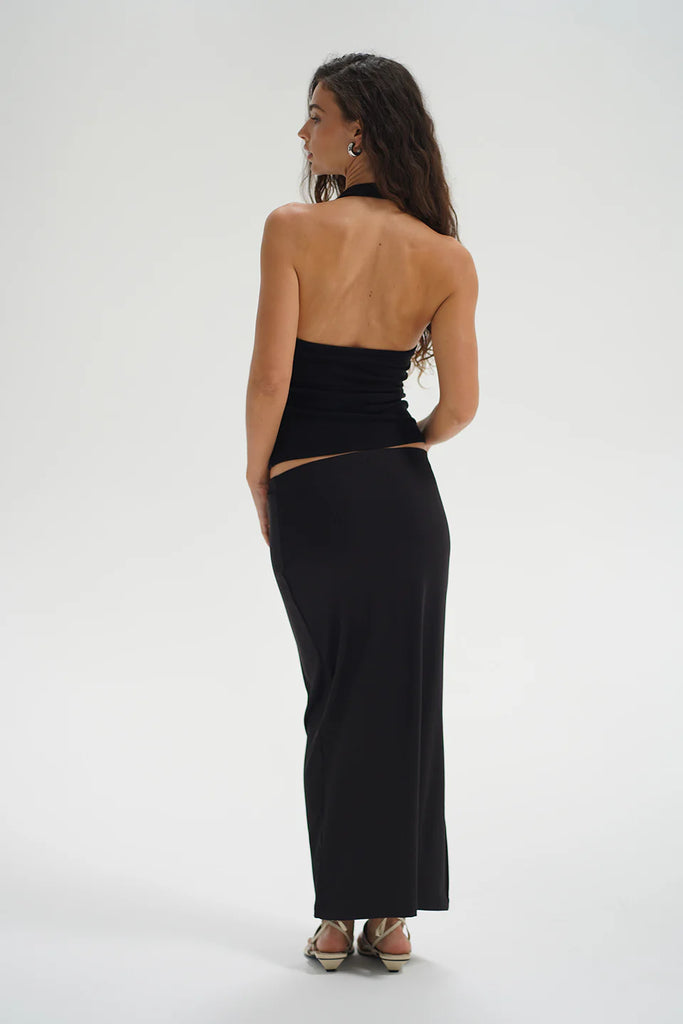 Slater Ribbed Pencil Midi Skirt