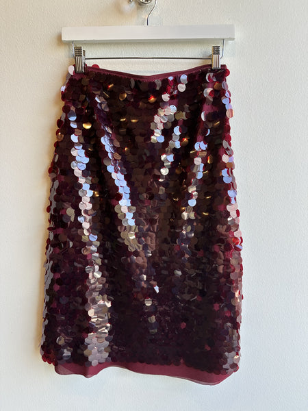 Twiggy Sequin Pencil Midi Skirt