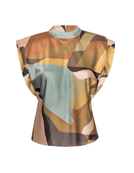 Lucy Top in Desert Abstract