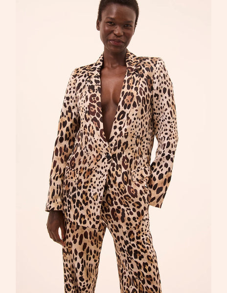 Dionne Blazer in Leopard Print