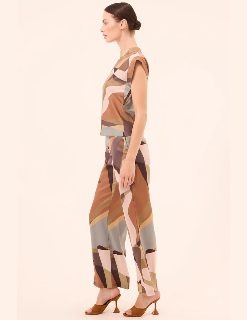 Lucy Top in Desert Abstract