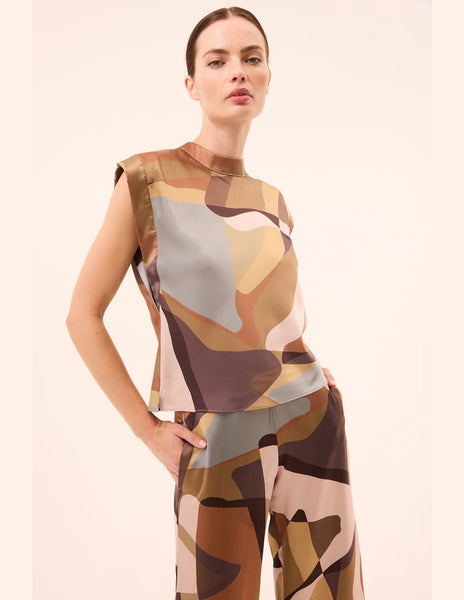 Lucy Top in Desert Abstract