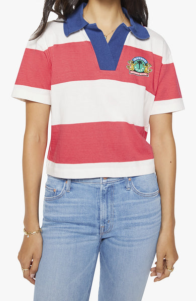 Mother Denim The Short Sleeve Match Polo