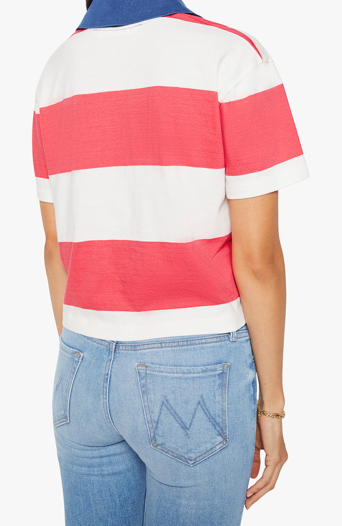 Mother Denim The Short Sleeve Match Polo