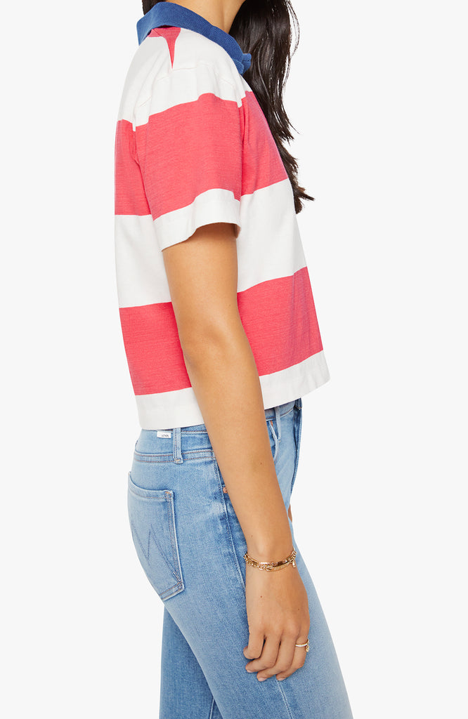Mother Denim The Short Sleeve Match Polo