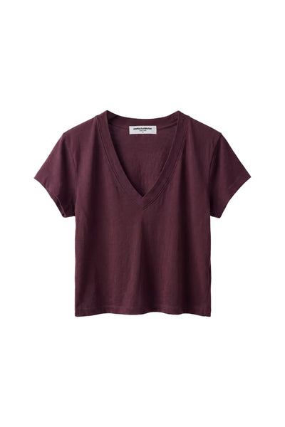 Alanis Tee in Cherry Lacquer