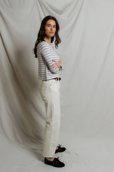 Crispy Cotton LS Cuffed Tee