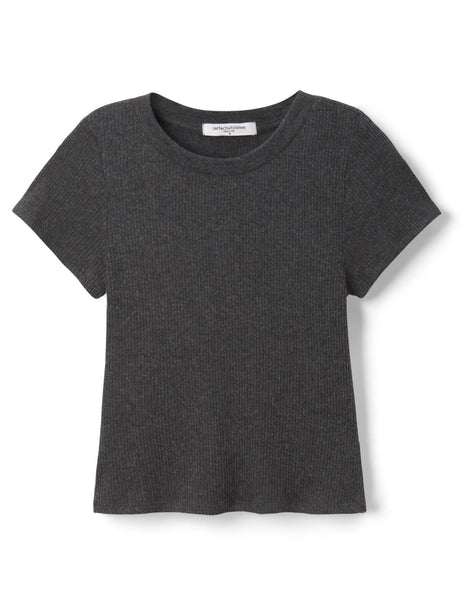 Gabby Sweater Rib Short Sleeve Crew Neck