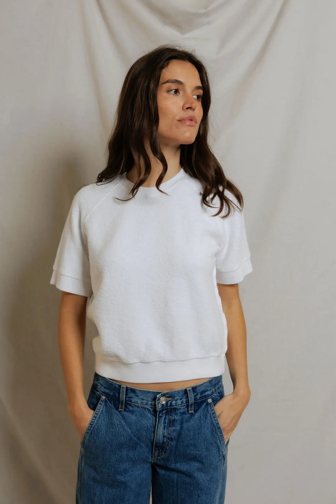 Kennedy Fleece SS Crew Neck Inside Out Sweatshirt