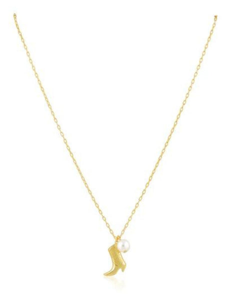 Boot N' Pearl Necklace