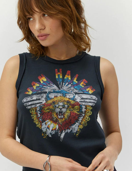 Van Halen Live 1982 Reverse Shrunken Tank