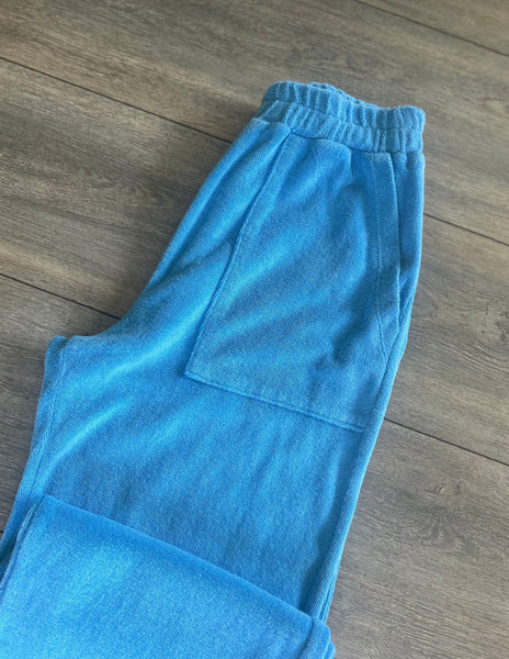 Terry Cloth Patch Pocket Pant