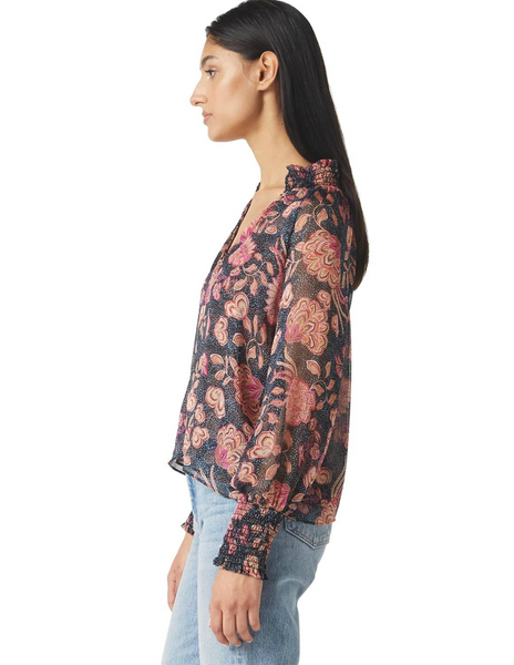 Alexis Top in Flora Dot