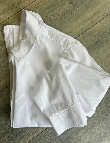 Poplin Button Down Shirt w/ Hearts