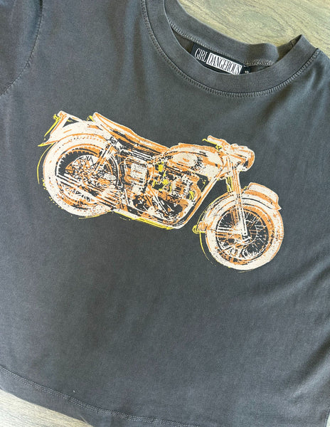 Motorcycle Crop Tee