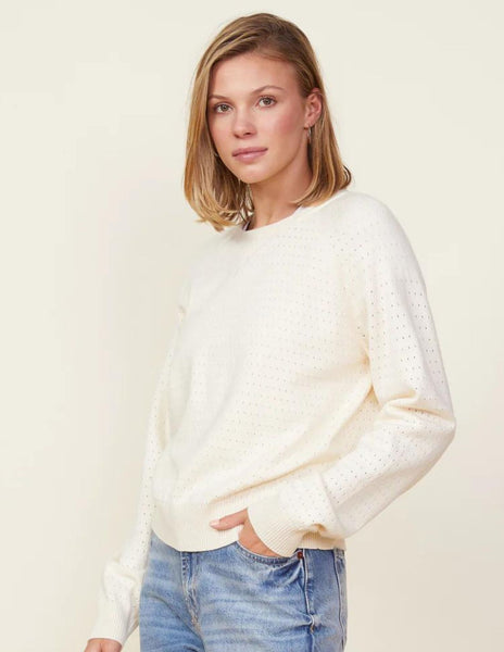 Supersoft Open Knit Raglan Sweatshirt