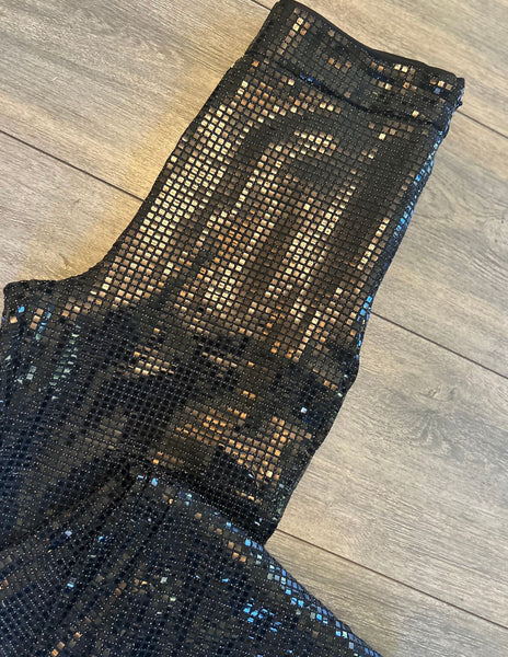 Square Sequin Flare Pant