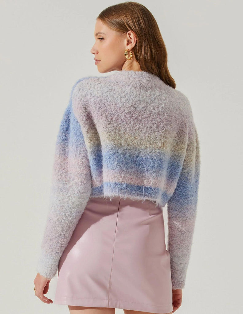 Alita Cropped Ombre Sweater