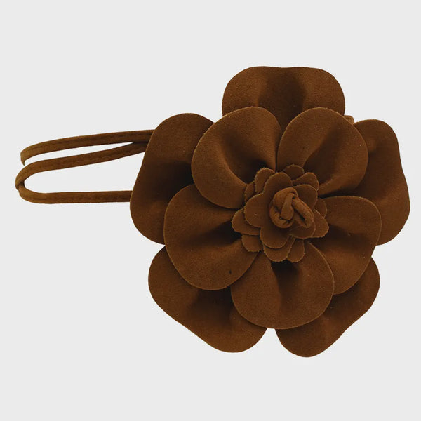 Sueded Flower Belt