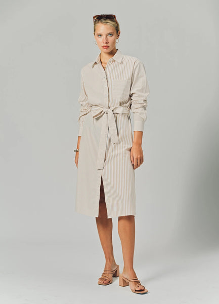 Long Sleeve Wrap Front Dress