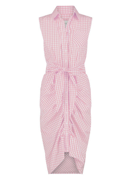 Sleeveless Wrap Front Dress