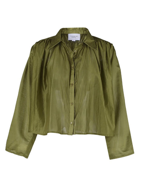 Long Sleeve Hayden Shirt in Olive