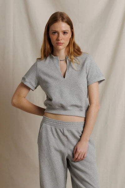CLEO V Neck SS Sweatshirt