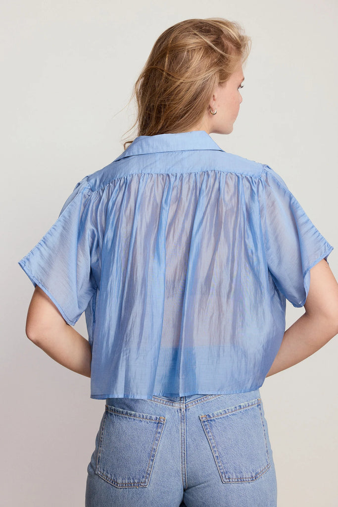 The Hayden Shirt in Jeweled Blue