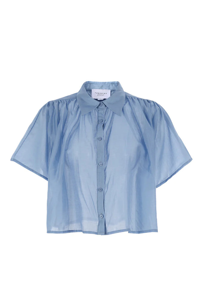 The Hayden Shirt in Jeweled Blue