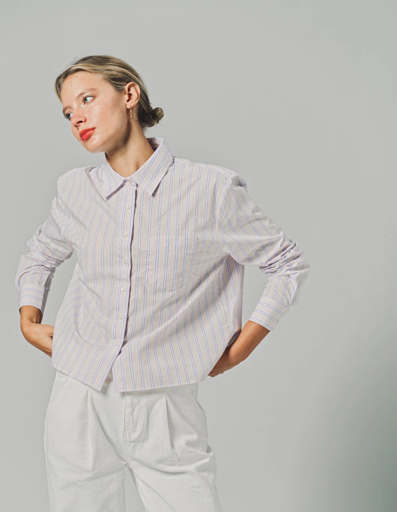 LS Boxy Crop Spring Colors