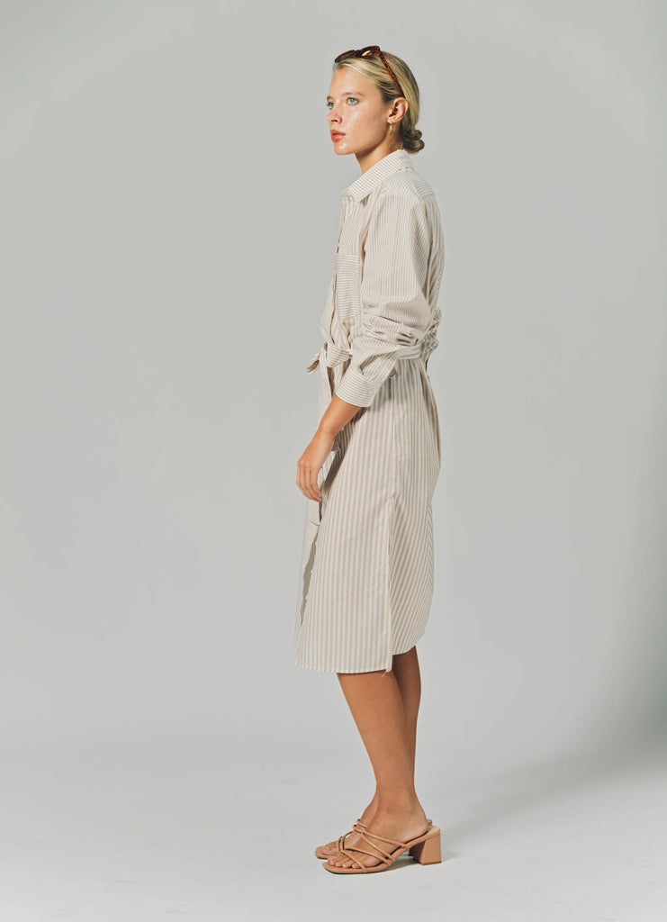 Long Sleeve Wrap Front Dress