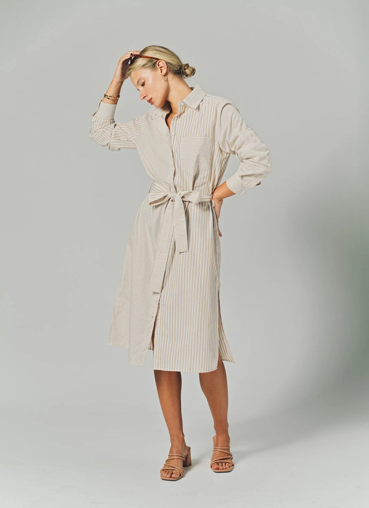 Long Sleeve Wrap Front Dress