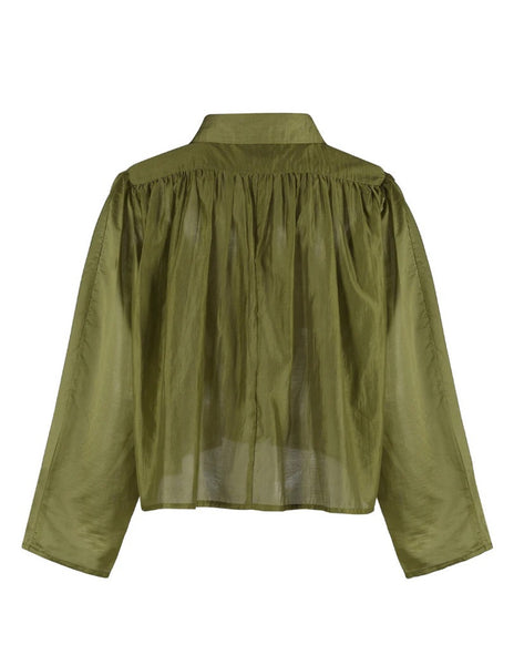 Long Sleeve Hayden Shirt in Olive