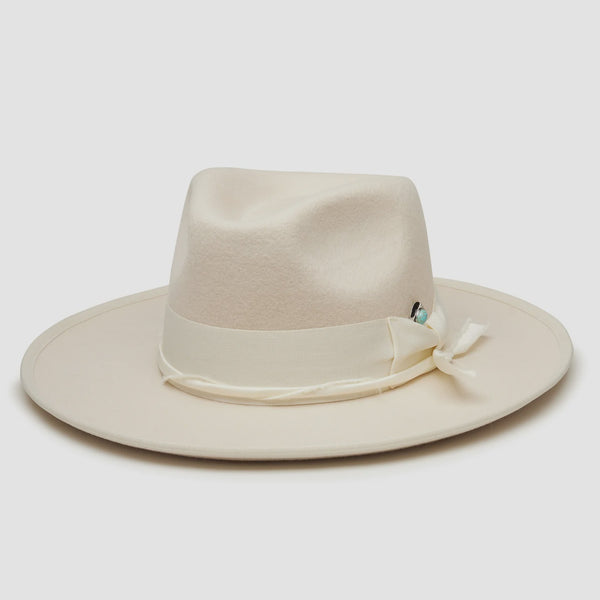 Boone Wool Felt Rancher in Linen