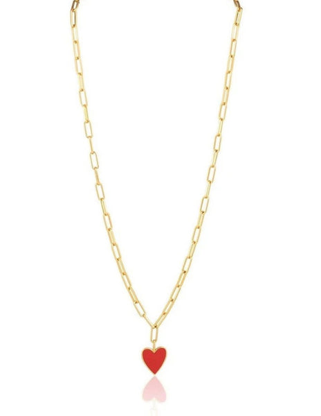 Jamie Enamel Heart Necklace