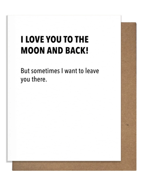 Moon & Back Greeting Card