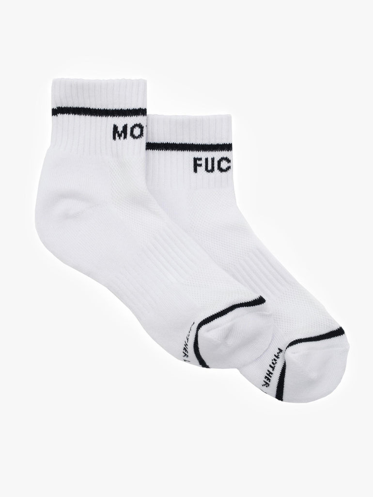 'Baby Steps' Women's Ankle Socks in Black and White
