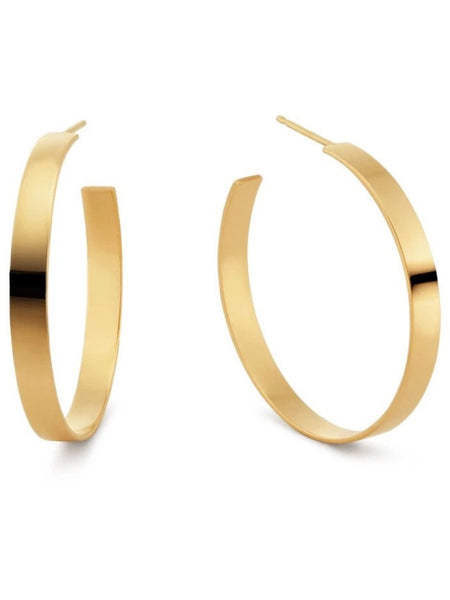 Carrie Flat Hoops