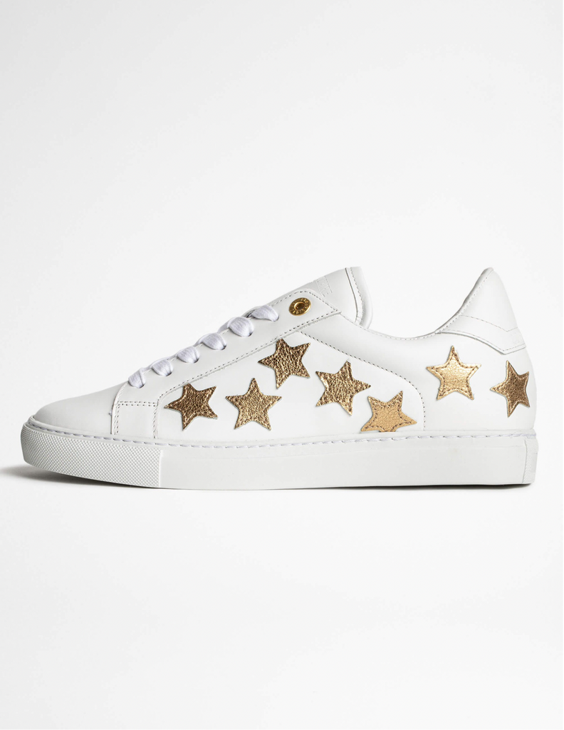 ZV1747 Smooth Calfskin Star Sneakers Alchemia Style