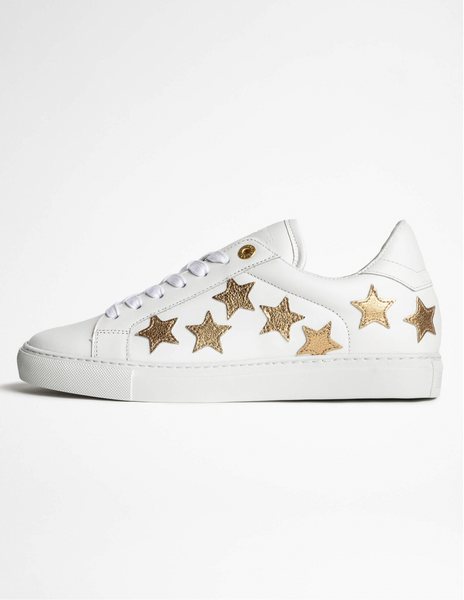ZV1747 Smooth Calfskin Star Sneakers