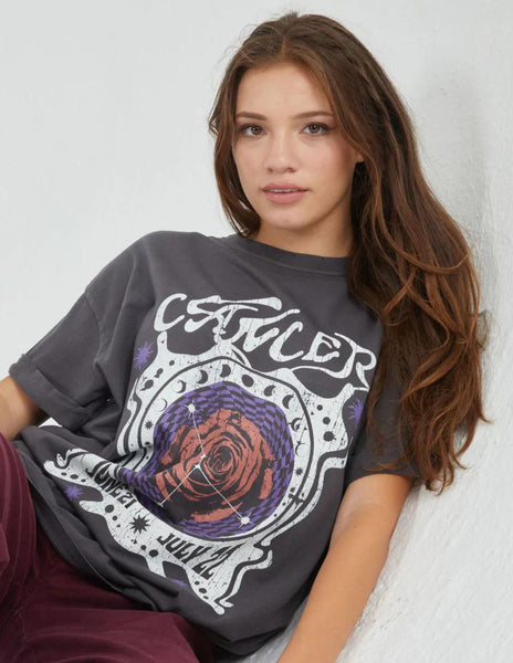 Cancer Band Boyfriend Tee