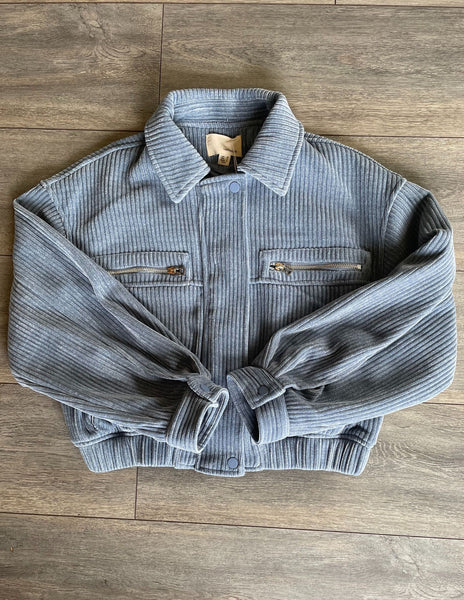 Corduroy Jacket w/ Metallic Threading